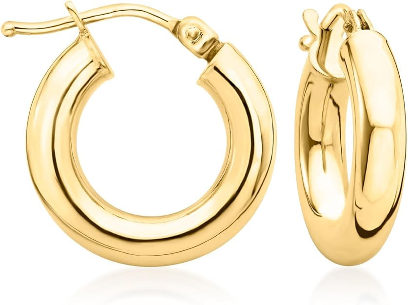 Ross-Simons Italian 18kt Yellow Gold Huggie Hoop Earrings | Amazon (US)