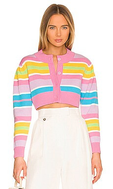 Olivia Rubin Chiara Cardigan in Bright Candy Stripe from Revolve.com | Revolve Clothing (Global)