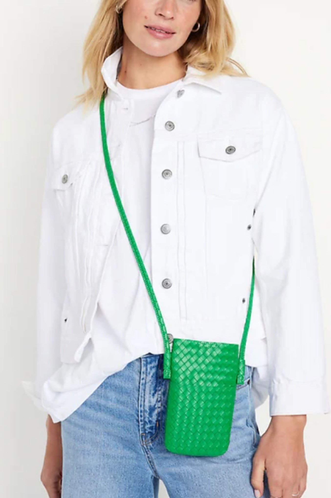 Small woven crossbody bag in ‘beach cruiser green’ from
Old navy

Grass green

#LTKstyletip #LTKSpringSale #LTKfindsunder50