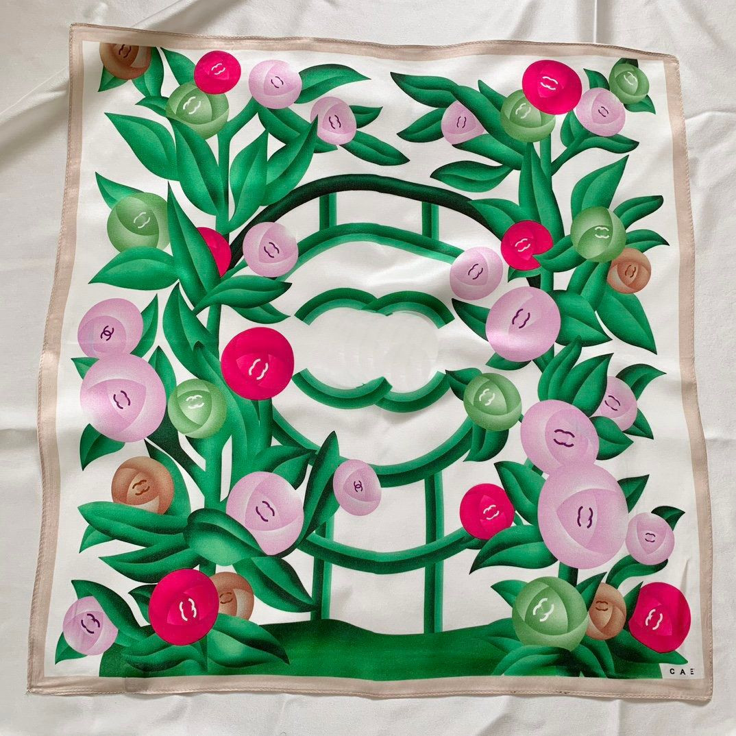 Flower Charm Twill Print Women's Square Shawl Ethnic Style Summer New Designer Brand Scarf Wholes... | DHGate