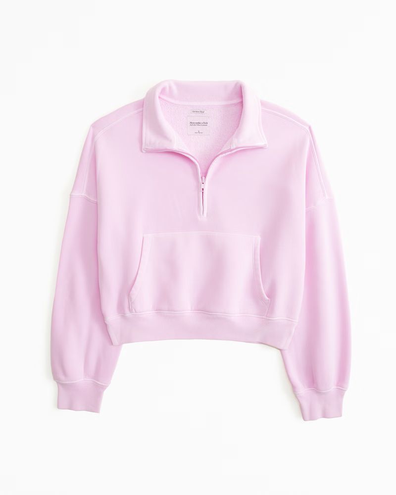 Women's Mini Sunday Half-Zip | Women's | Abercrombie.com | Abercrombie & Fitch (US)