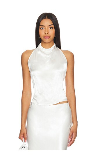 Satin Halter in Undyed | Revolve Clothing (Global)
