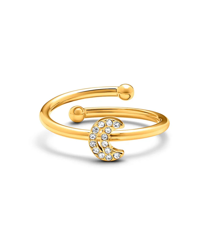 Moon and Back Moon Ring (Gold) | Abbott Lyon