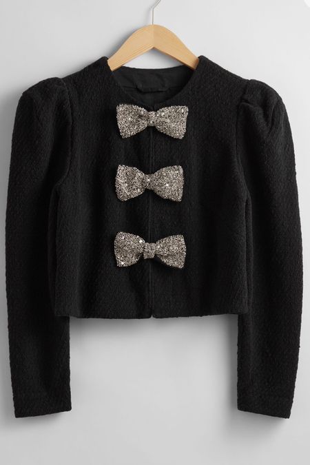 Tweed bow jacket. I love this jeweled tweed bow jacket. It is so gorgeous. 

#LTKHoliday #LTKGiftGuide