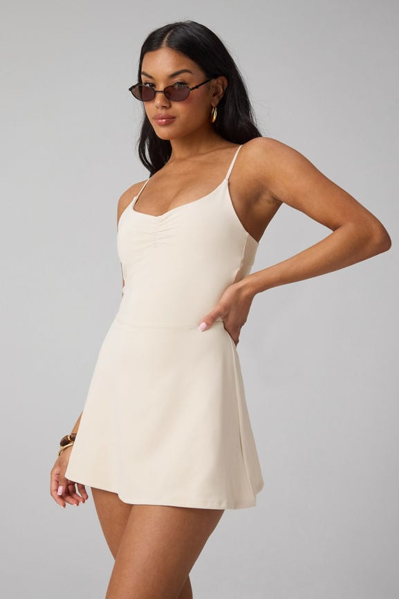 PureLuxe Ruched Ultra Mini Dress | Fabletics