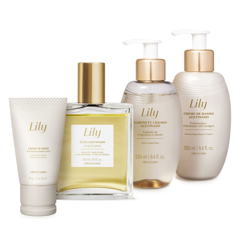 Combo Lily Acetinados (4 itens) | oBoticario (BR)