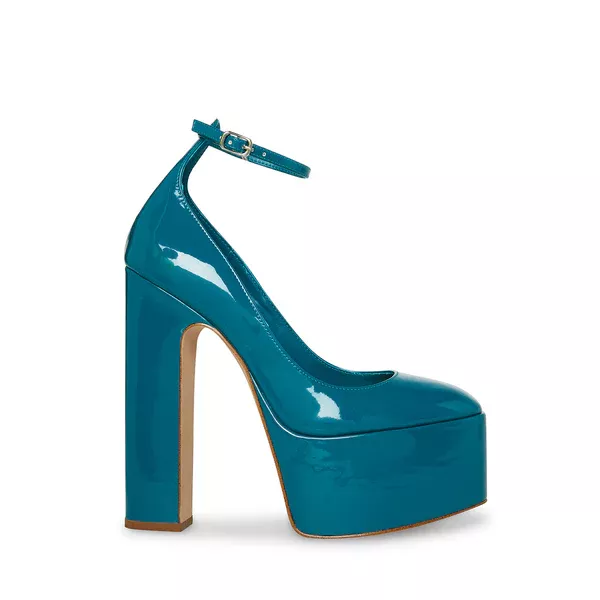 Teal clearance platform heels