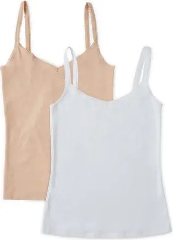 2-Pack Cabana Cotton Reversible Camisoles | Nordstrom