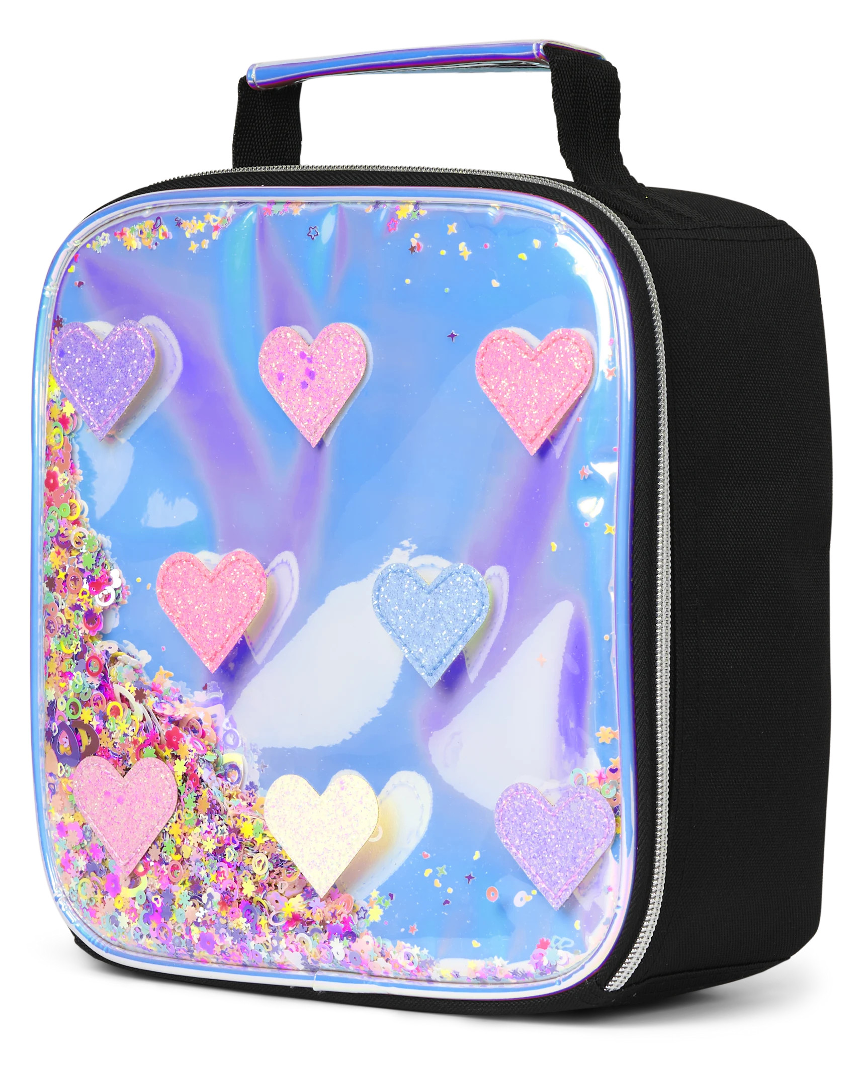 Girls Holographic Shakey Heart Lunchbox - holographic | The Children's Place