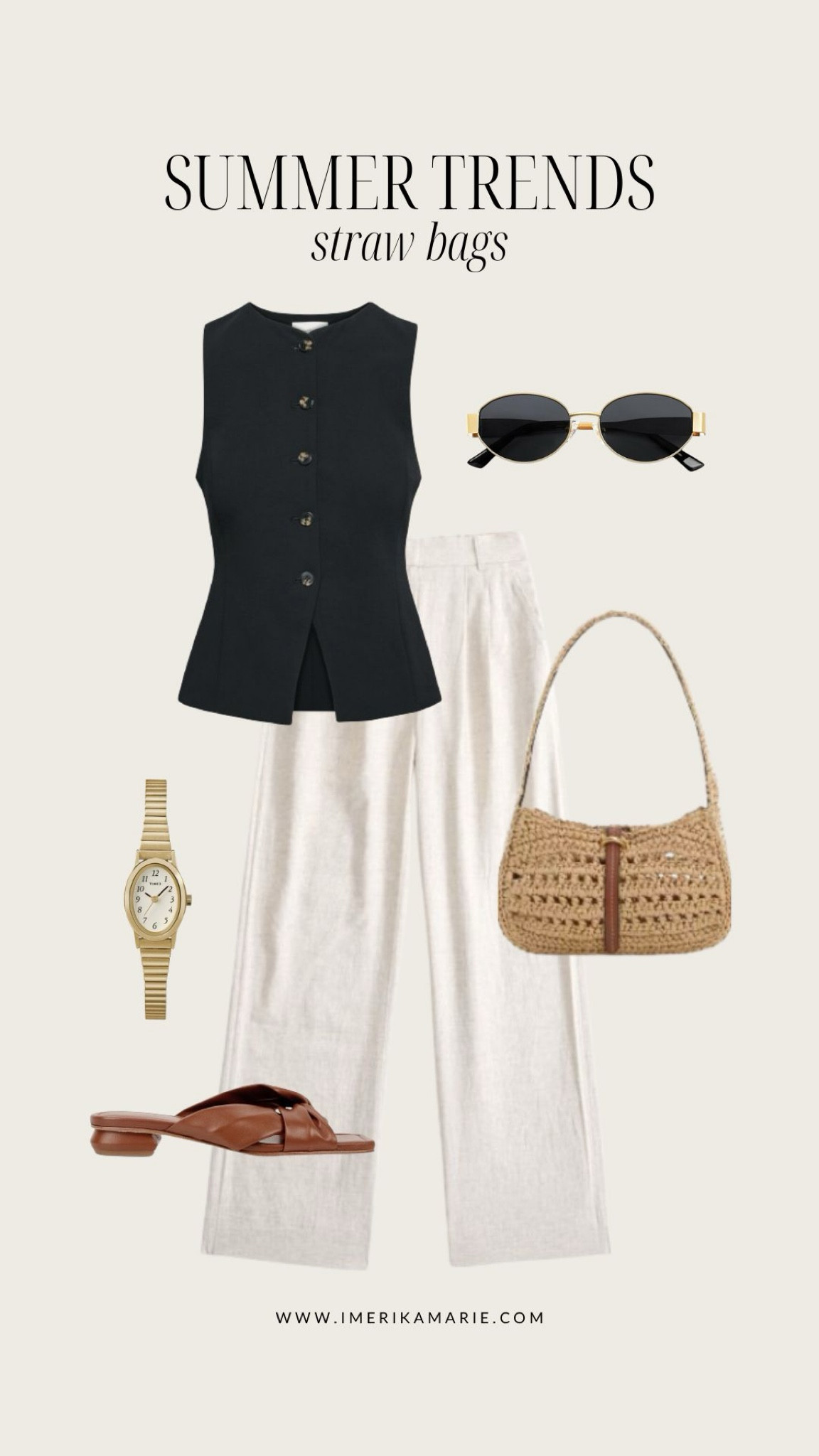Summer fashion trends: Straw Bags

Aritzia regal vest, linen pants, straw shoulder bag, dainty watch, vacation outfit, travel outfit, resort outfit, poppy barley Margot slide, brown slides, brown sandals

#LTKFindsUnder100 #LTKSeasonal #LTKStyleTip
