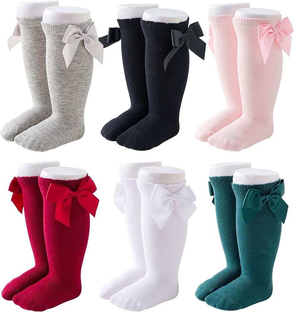 CozyWay Baby Girls Knee High Socks | Amazon (US)