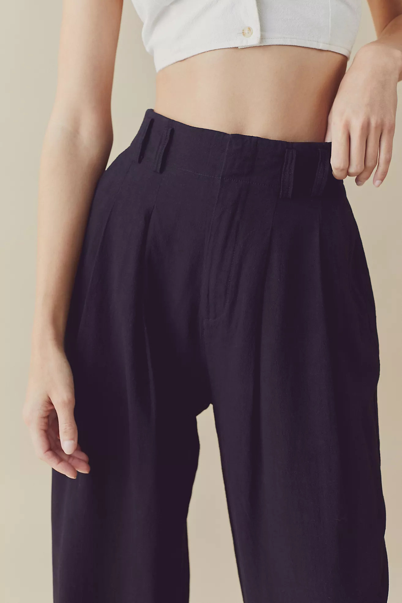 Calla Pleated Trousers | Free People (Global - UK&FR Excluded)