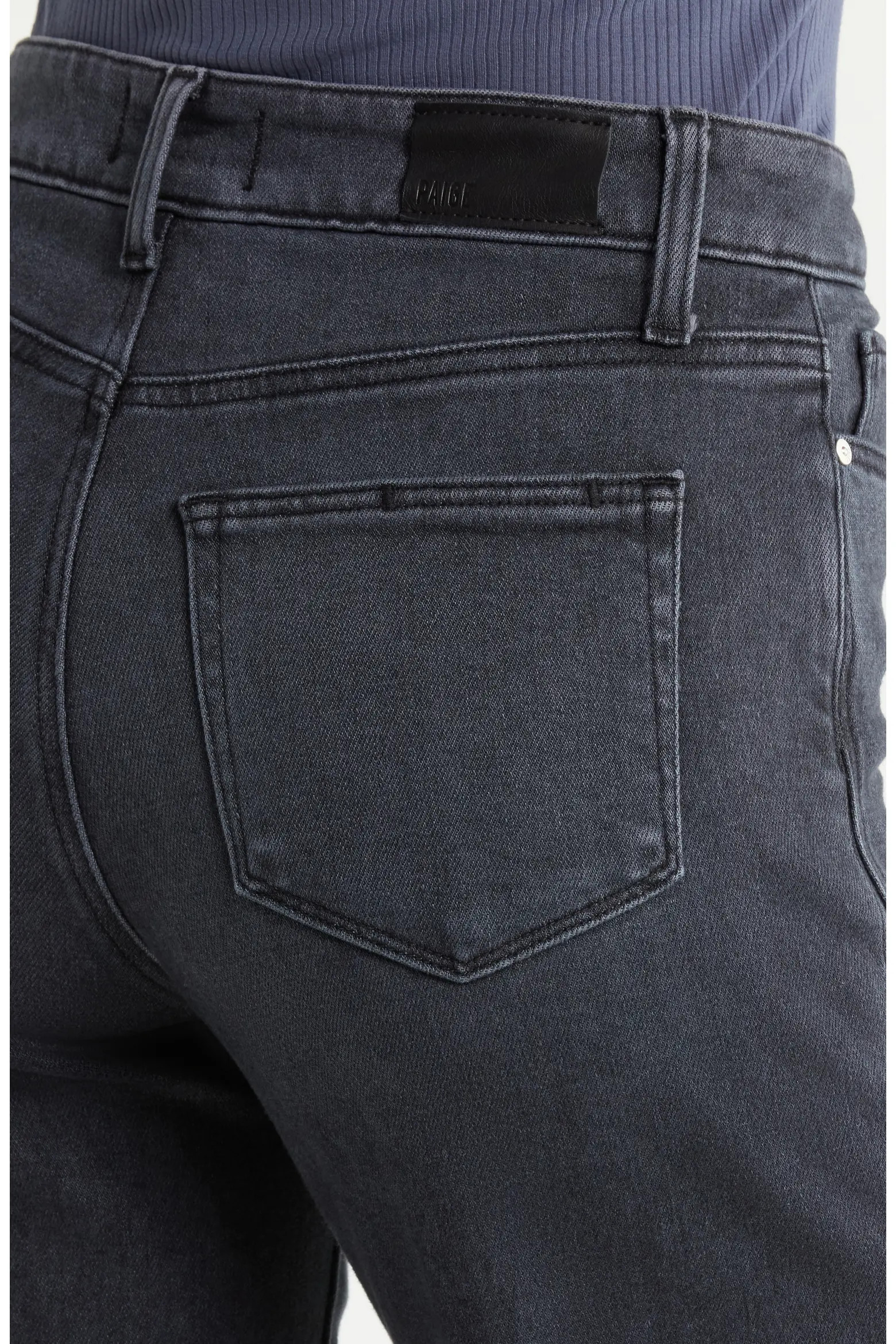 PAIGE Anessa High Waist Raw Hem Wide Leg Jeans (Women) | Nordstrom | Nordstrom
