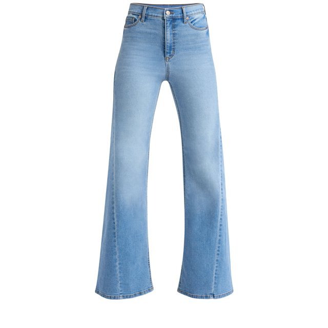 Sofia Jeans Women's Margot Wide Tri Inset High Rise Jeans, 32" Inseam, Sizes 2-20 - Walmart.com | Walmart (US)