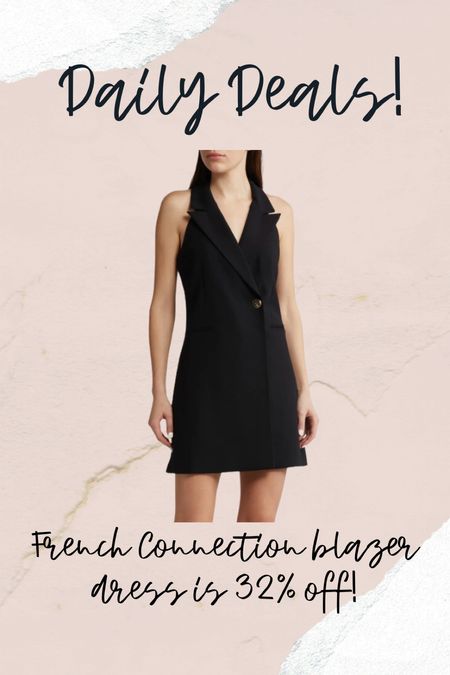 French connection blazer dress 

#LTKsalealert #LTKstyletip #LTKfindsunder100