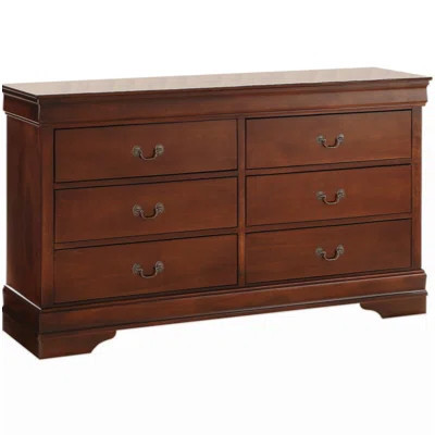 Traditional Dresser Louis Phillippe Style Drop Handles Classic Bedroom Furniture | Wayfair North America