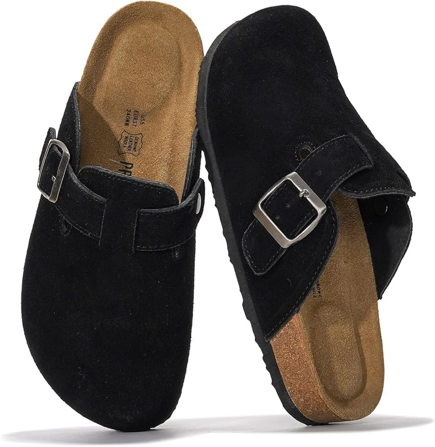 Project Cloud Genuine Leather Footbed Clogs for Women - Memory Foam Arch Support Slippers for Wom... | Amazon (US)