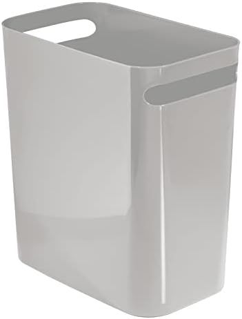 mDesign Plastic Slim Large 2.5 Gallon Trash Can Wastebasket, Classic Garbage Container Recycle Bi... | Amazon (US)