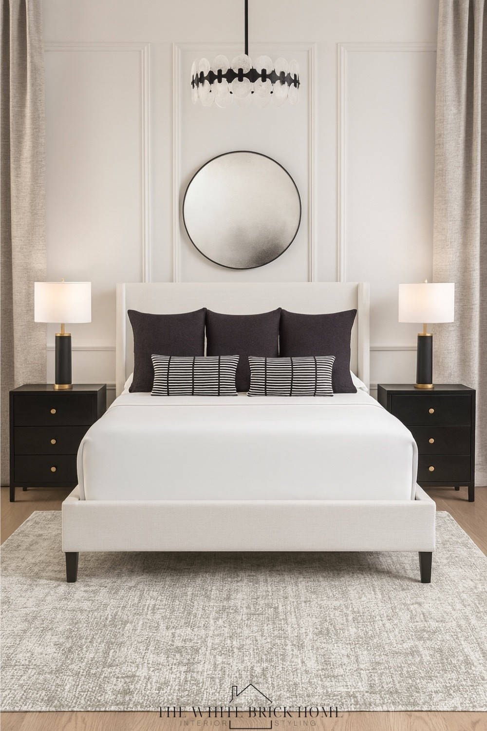 Neutrals meet bold contrast in this space - details with refined lines and accents that add depth make this room feel sophisticated and inviting.

Bed, bedroom, bedroom design, bedroom decor, bedroom ideasX bed, area rugs table lamps, bedroom theme, white and black bedroom, modern bedrooms bedroom decor, bedroom throw pillows, bedroom window treatments, modern home, modern home decor, primary bedroom, master bedroom, bedroom theme, white bedroom, bedroom colors, bedroom furniture, bedroom bedding, Wayfair, crate and barrel 

#LTKSaleAlert #LTKStyleTip #LTKHome