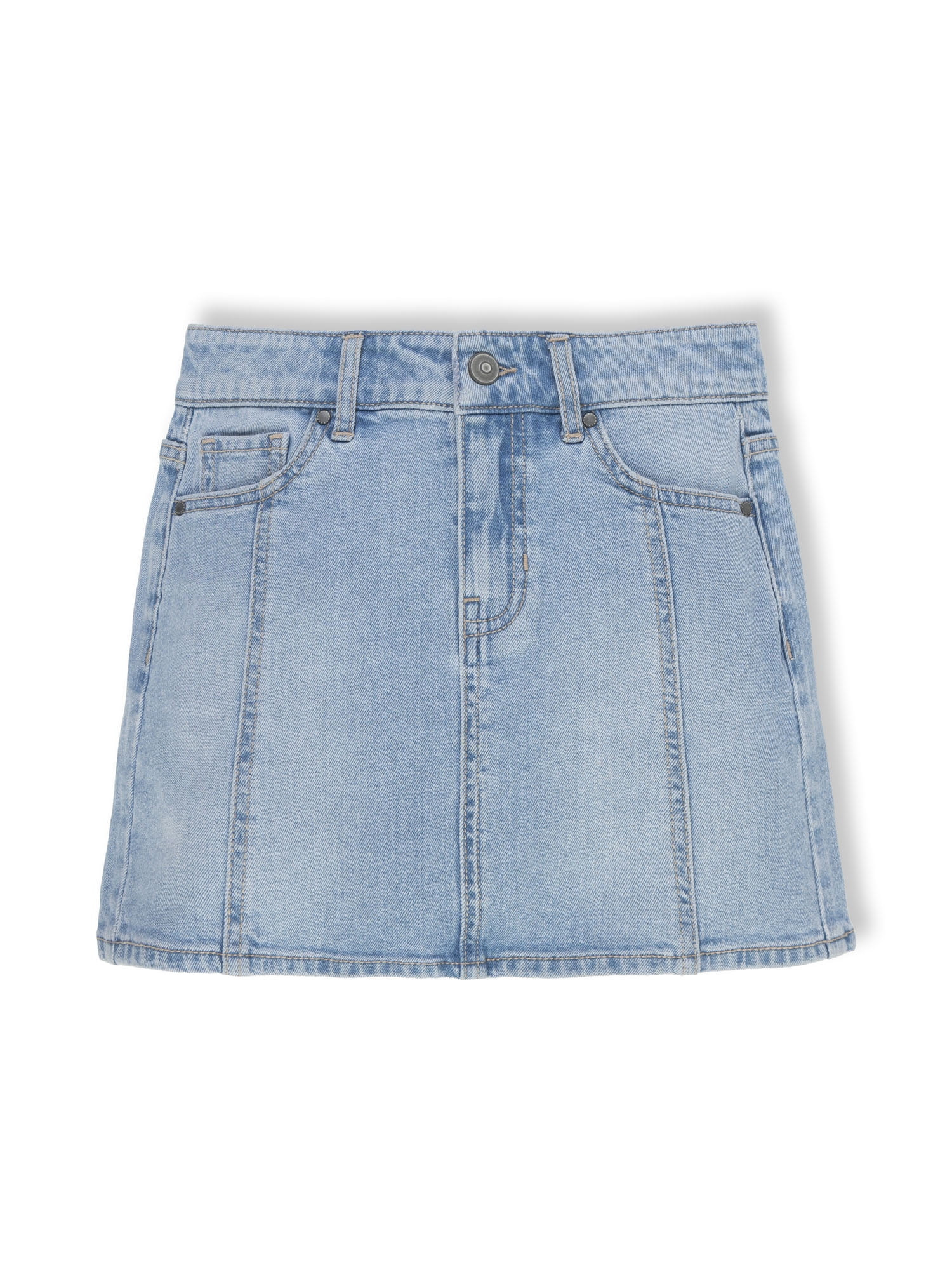 Wonder Nation Girls Denim Skirt, Sizes 4-18 & Plus | Walmart (US)