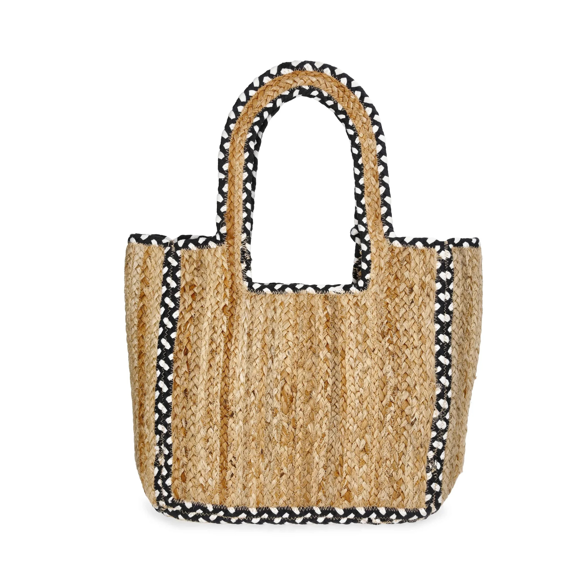 No Boundaries Women's Jute Tote, Black | Walmart (US)