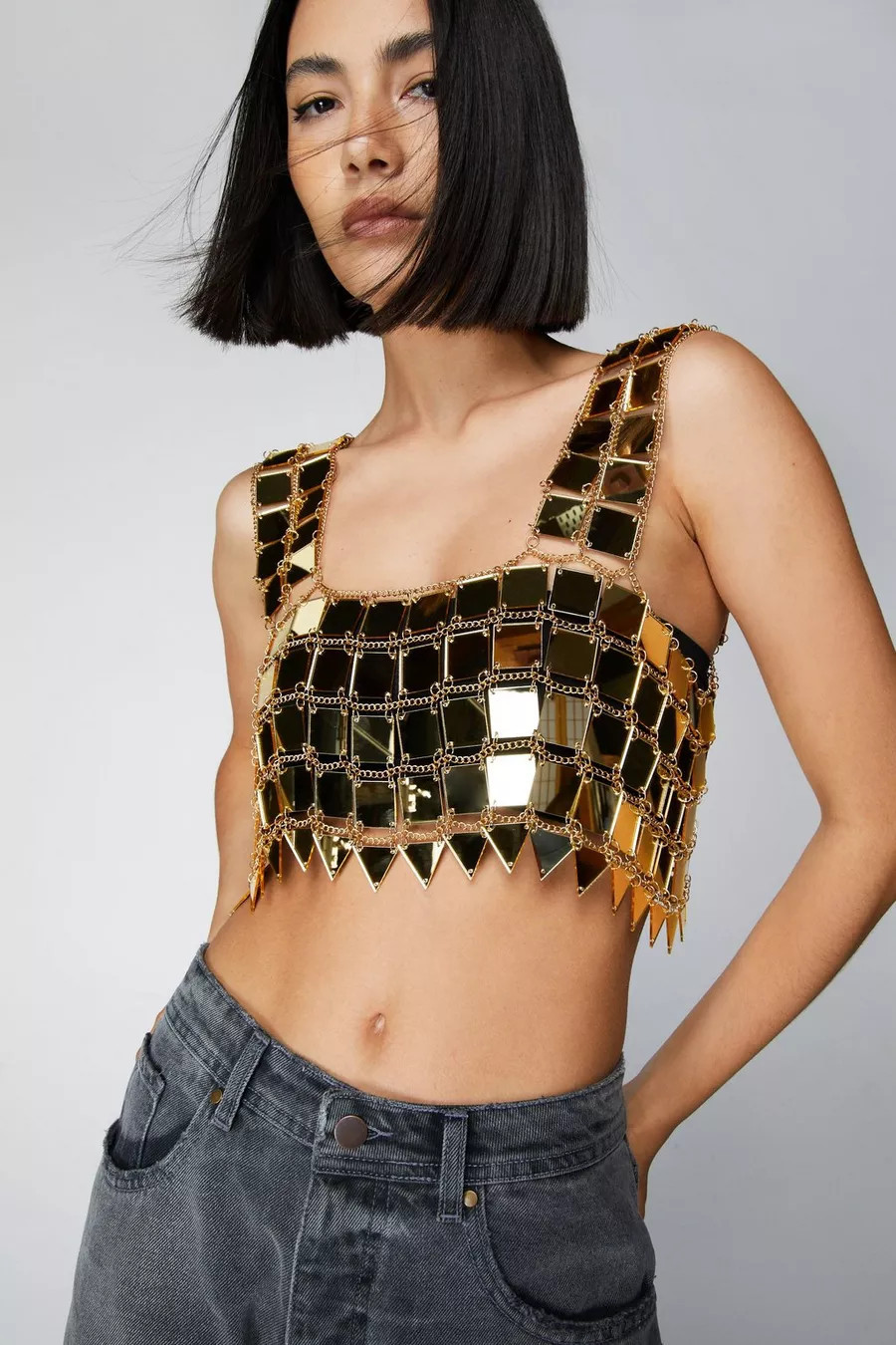Square Disc Chainmail Cami Top | Nasty Gal UK (+IE)