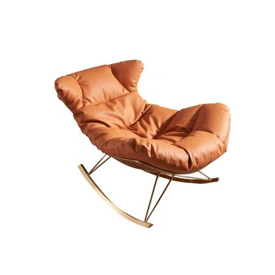 Casual Single Rocking Chair Metal Rocking Chair | Wayfair North America