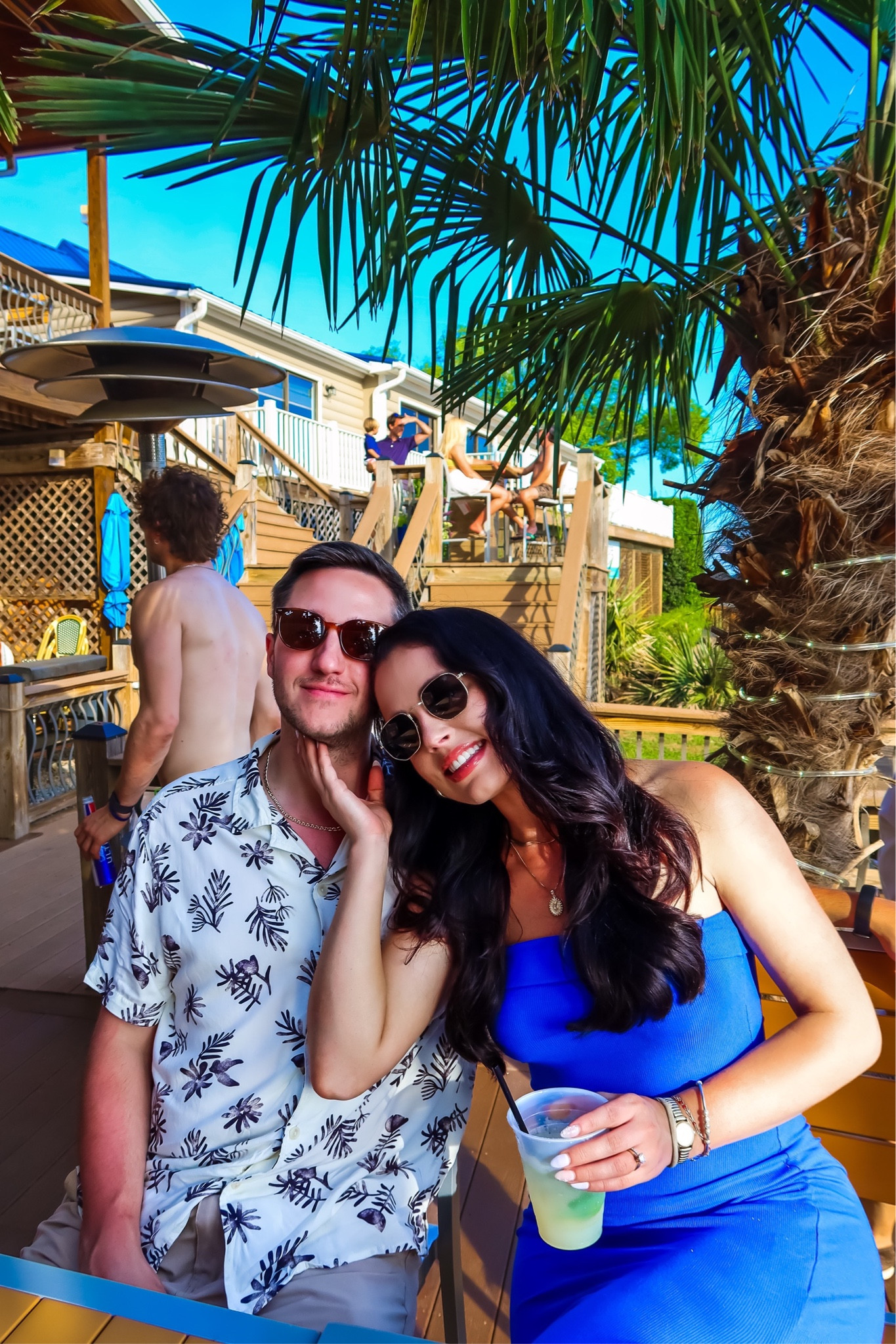 Under $40 amazon strapless rubbed knit maxi dress (small, 5+ colors), under $45 amazon rattan platform sandals and under $27 amazon saddlebag purse — a perfect baby or bridal shower dress!, Shawn’s Hawaiian shirt is target and under $25 #founditonamazon  


#LTKParties #LTKSaleAlert #LTKFindsUnder50