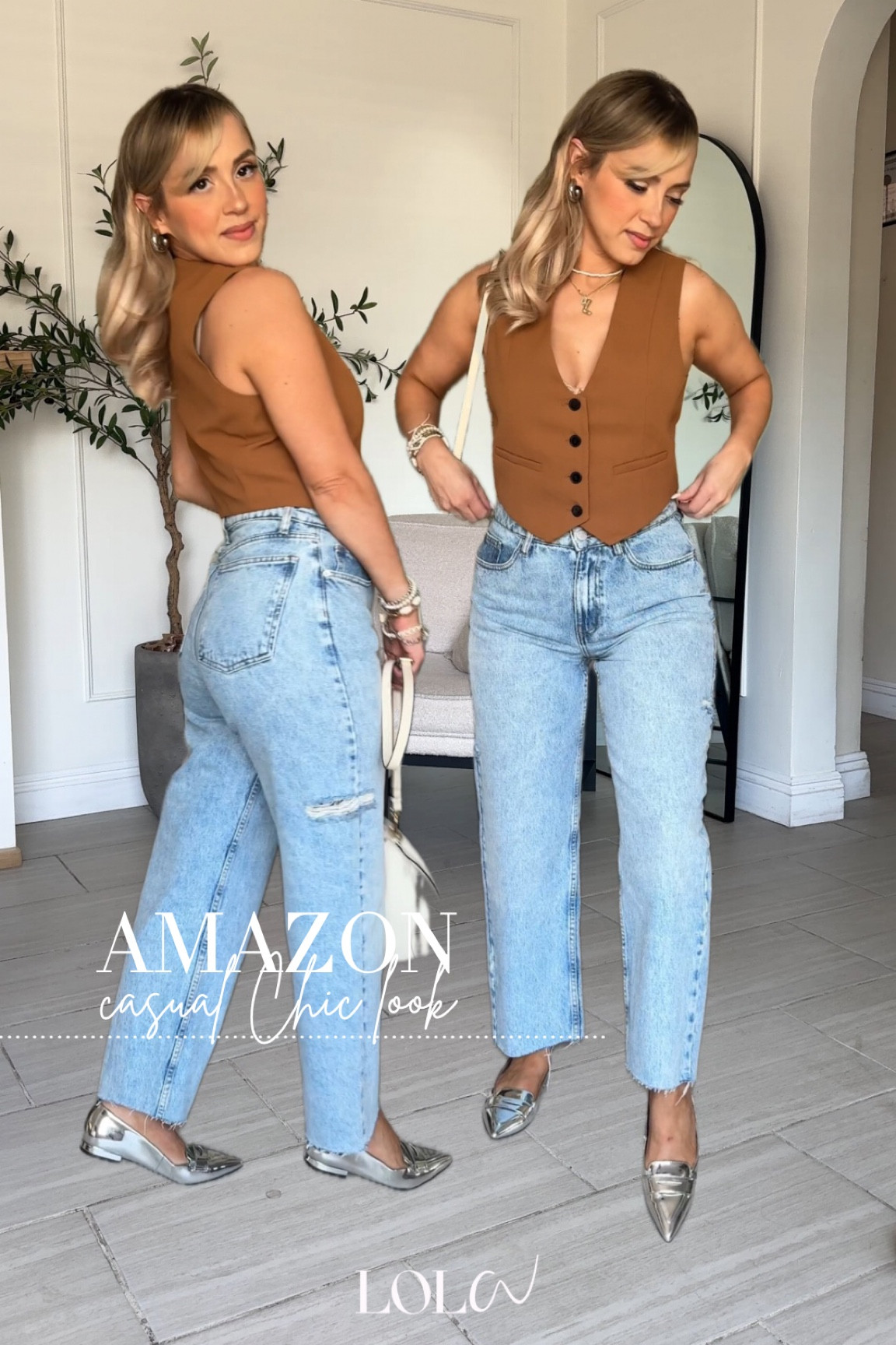 Pre-fall Amazon outfits 😎

✔️jeans size 27 ( these are more of a midrise not much stretch, but once you find your size they're amazing). Vest is SMALL and it's incredible quality I have it in three colors! And I get so much use out of them! 

#LTKU #LTKStyleTip #LTKFindsUnder50