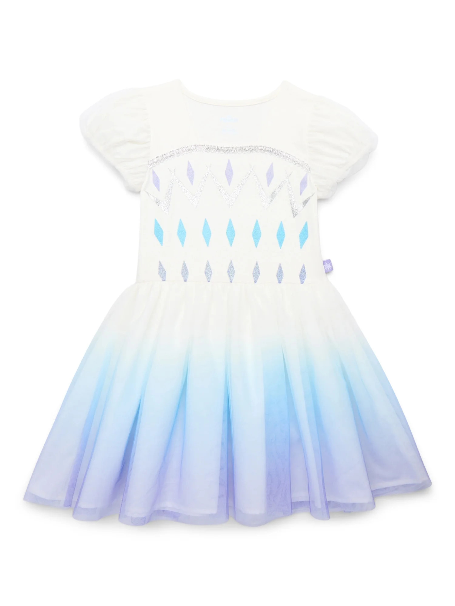 Frozen 2 Girls Elsa Cosplay Dress with Puff Sleeves, Sizes 4-12 | Walmart (US)