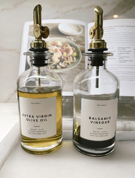 My olive oil dispenser bottles  It comes in a set of two & can use for so many different oils & vinegars, etc. I love that they are glass too!

#LTKhome