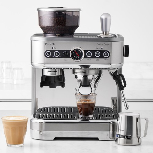 Philips Barista Brew Semi Automatic 3200 Series with Dual Bean Container, Silver | Williams-Sonoma