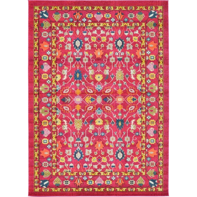 Iris Pink Area Rug | Wayfair North America