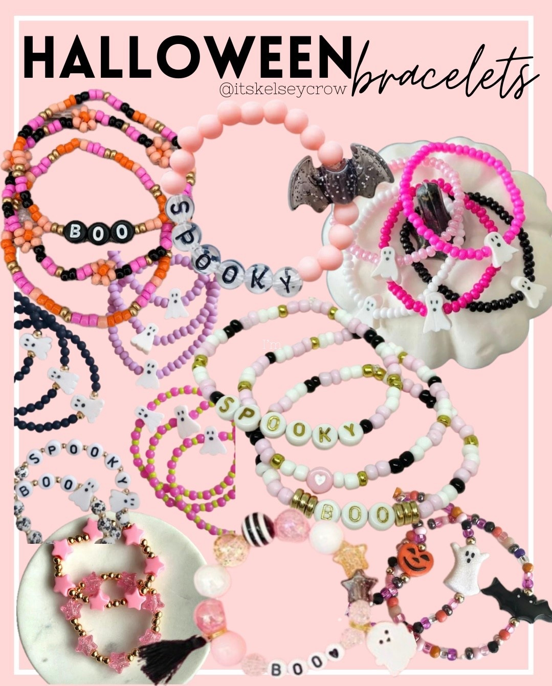 Halloween bracelets girl mom toddler baby pink ghost bat pumpkin 

#LTKKids #LTKFamily #LTKSeasonal