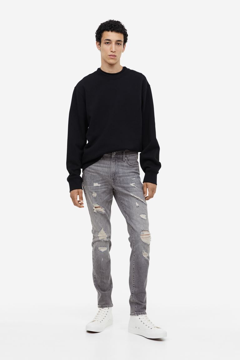 Skinny Jeans - Gray - Men | H&M US | H&M (US + CA)
