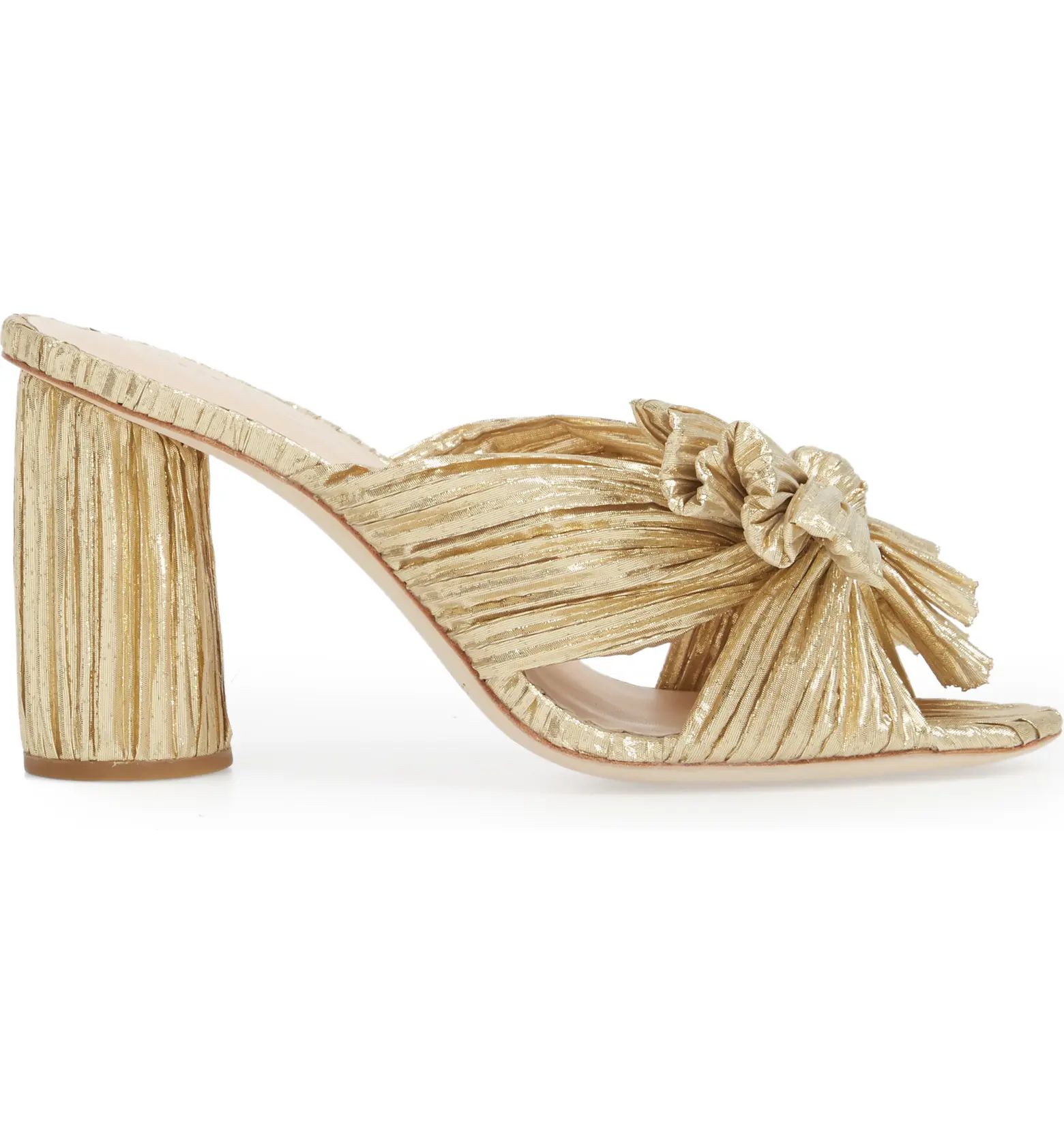 Penny Knotted Lamé Sandal | Nordstrom