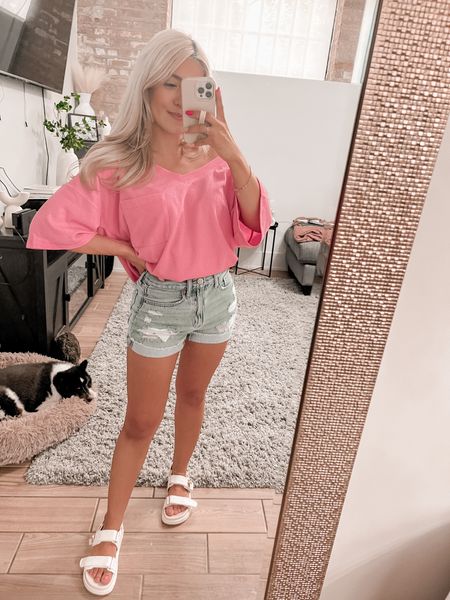 Amazon finds
Amazon fashion
Pink top
Vacation outfit idea
Denim shorts 
Jean shorts
Sandals
Waffle knit top
Off the shoulder top
Summer outfit idea
Affordable outfit
Affordable fashion
Petite fashion


#LTKtravel #LTKswim #LTKcurves