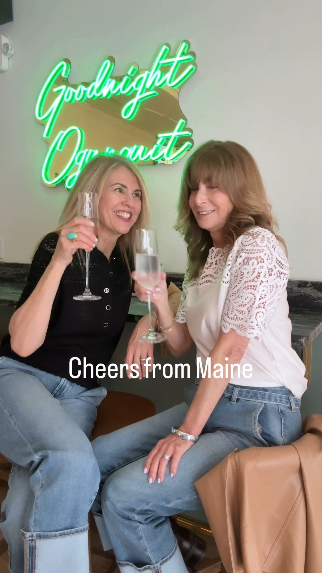 What to wear when visiting 
Ogunquit, Maine? 🌊 

@tinitravelsblog and I kept it simple and casual with easy pieces, comfy shoes for wandering the shops and Marginal Way, and outfits that can go from lobster rolls to cocktails. 🦞🍸

#LTKOver40 #LTKSeasonal