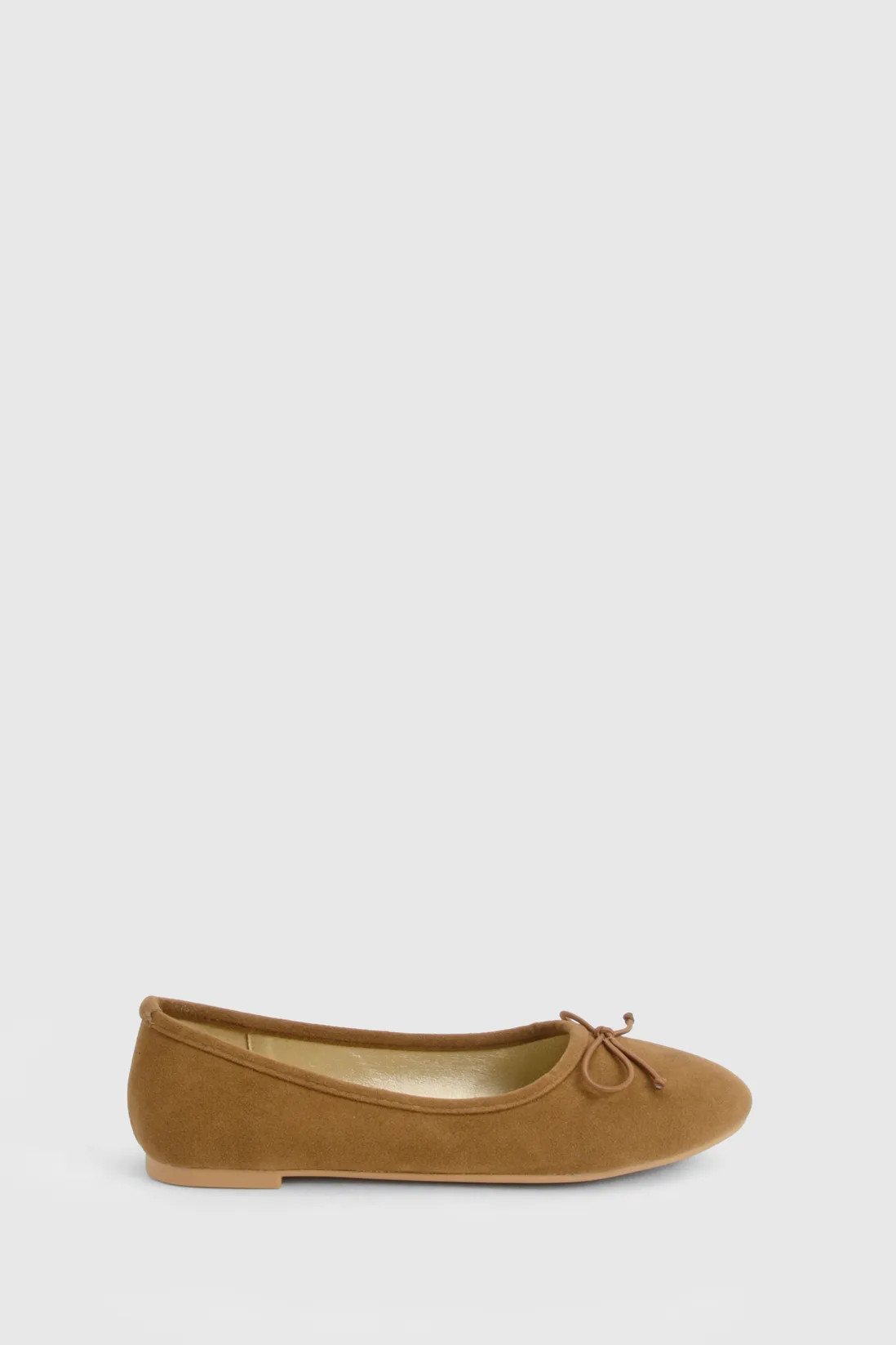 Flats | Faux Suede Bow Detail Ballet | boohoo | Boohoo.com (UK & IE)