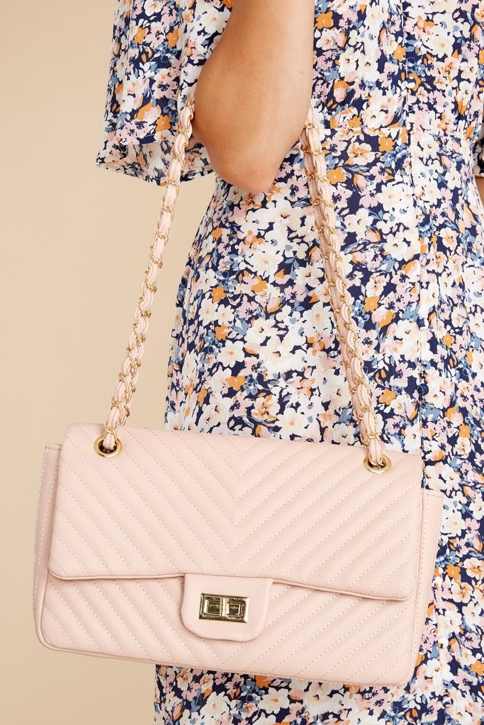 Fashion Babe Light Pink Bag | Red Dress 