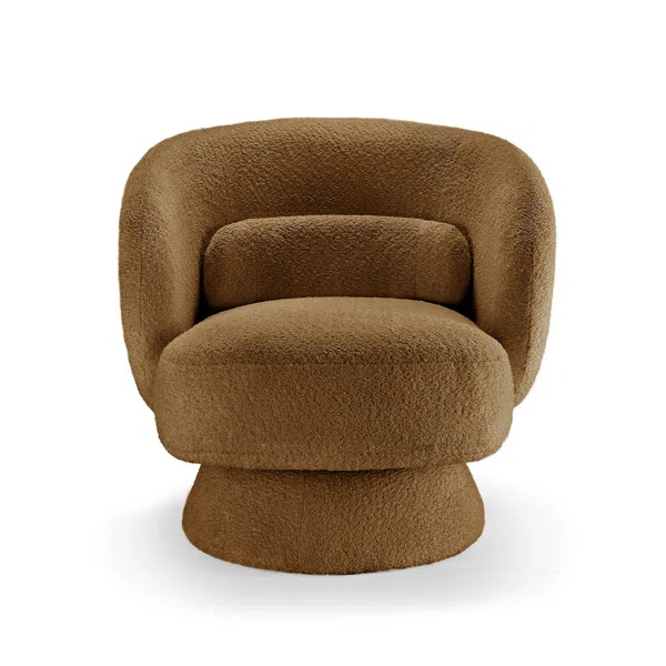 Saboor Upholstered Swivel Barrel Chair | Wayfair North America