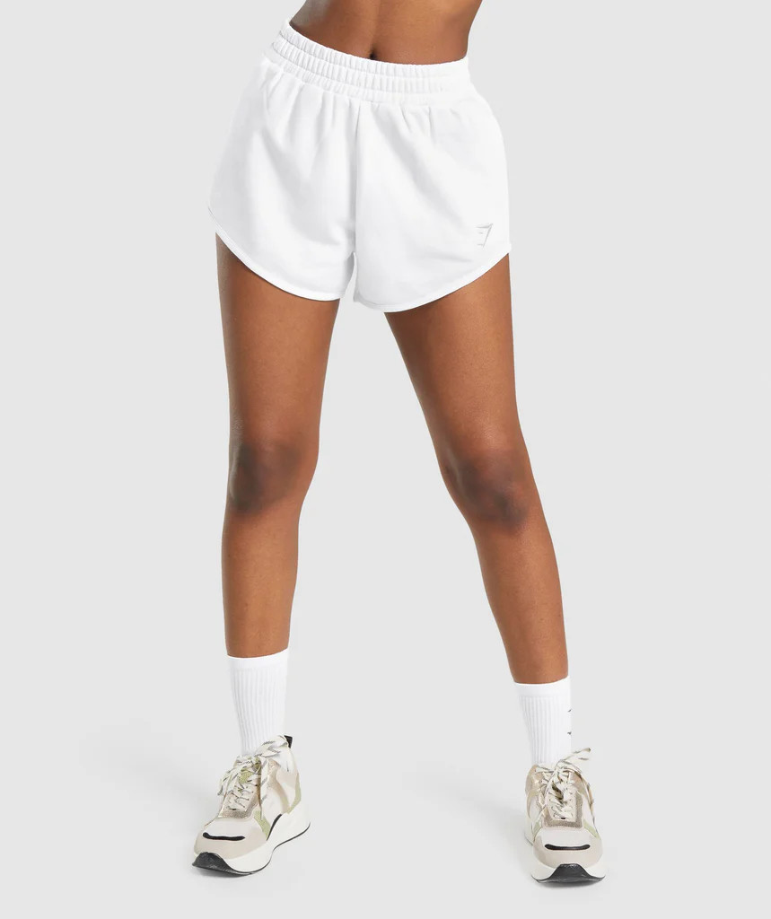 Gymshark Training Sweat Shorts - White | Gymshark (Global)