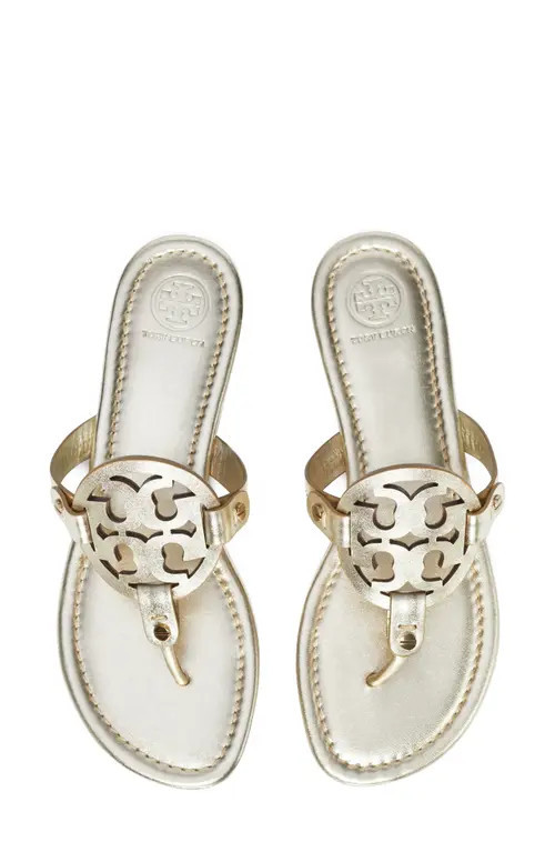 Tory Burch Miller Thong Sandal in Spark Gold at Nordstrom, Size 9.5 | Nordstrom