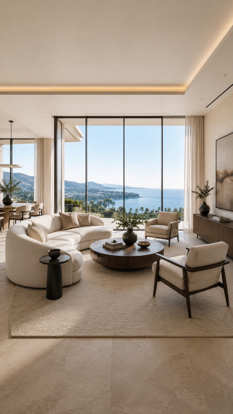Soft neutral living room with sculptural seating, warm wood accents, and a refined ocean-view luxury feel.

#livingroomdesign #coastallivingroom #modernlivingroom #interiordesign #homedecor #neutralinterior #coastalluxury #softminimalism #warmminimalism #livingroominspo #modernhome #interiorinspo #eleganthome #oceanviewhome #calmhome #homeinspiration #pinteresthome #ltkhome #refinedinteriors #contemporaryliving