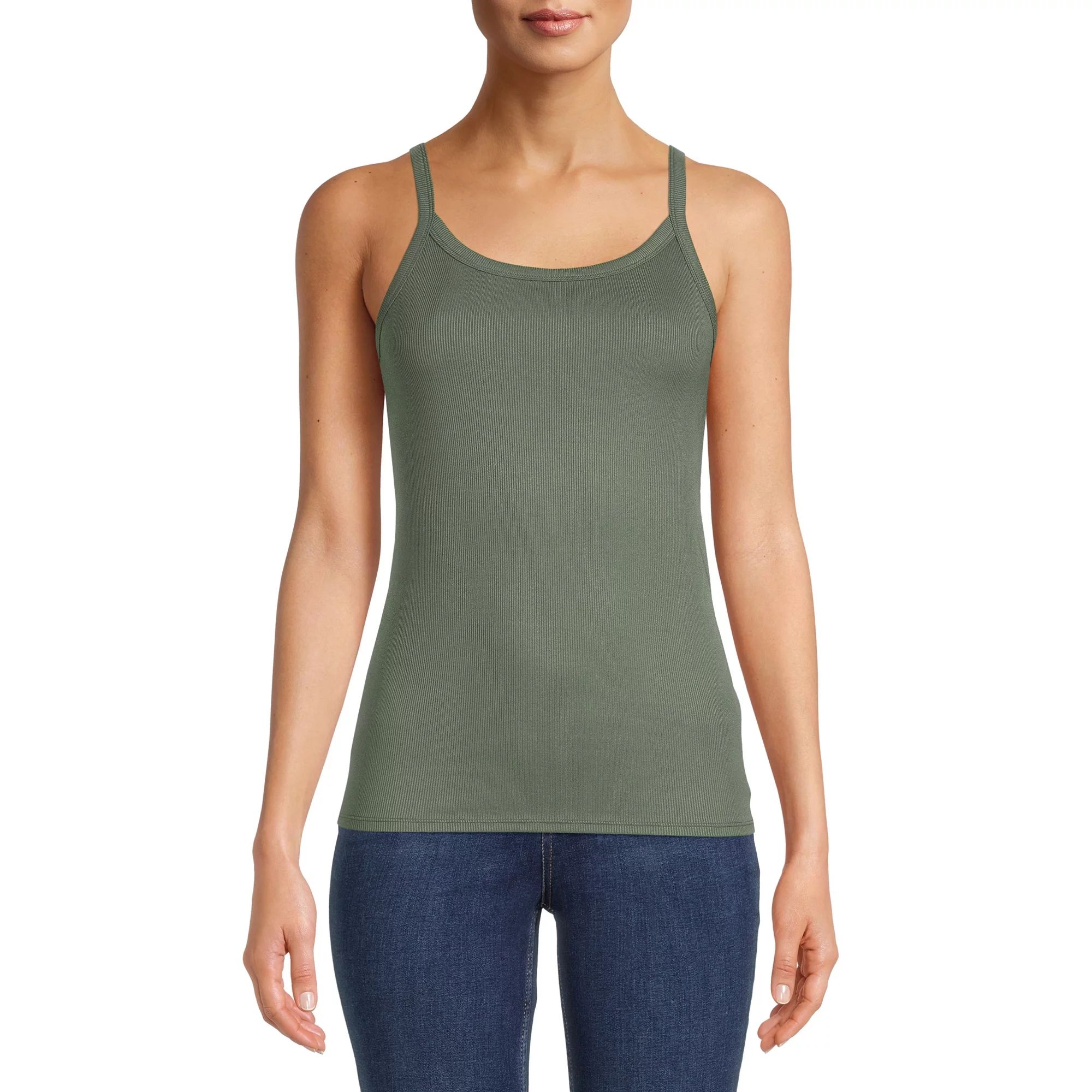 No Boundaries Rib Cami Top, 1 or 5-Pack, Women's | Walmart (US)