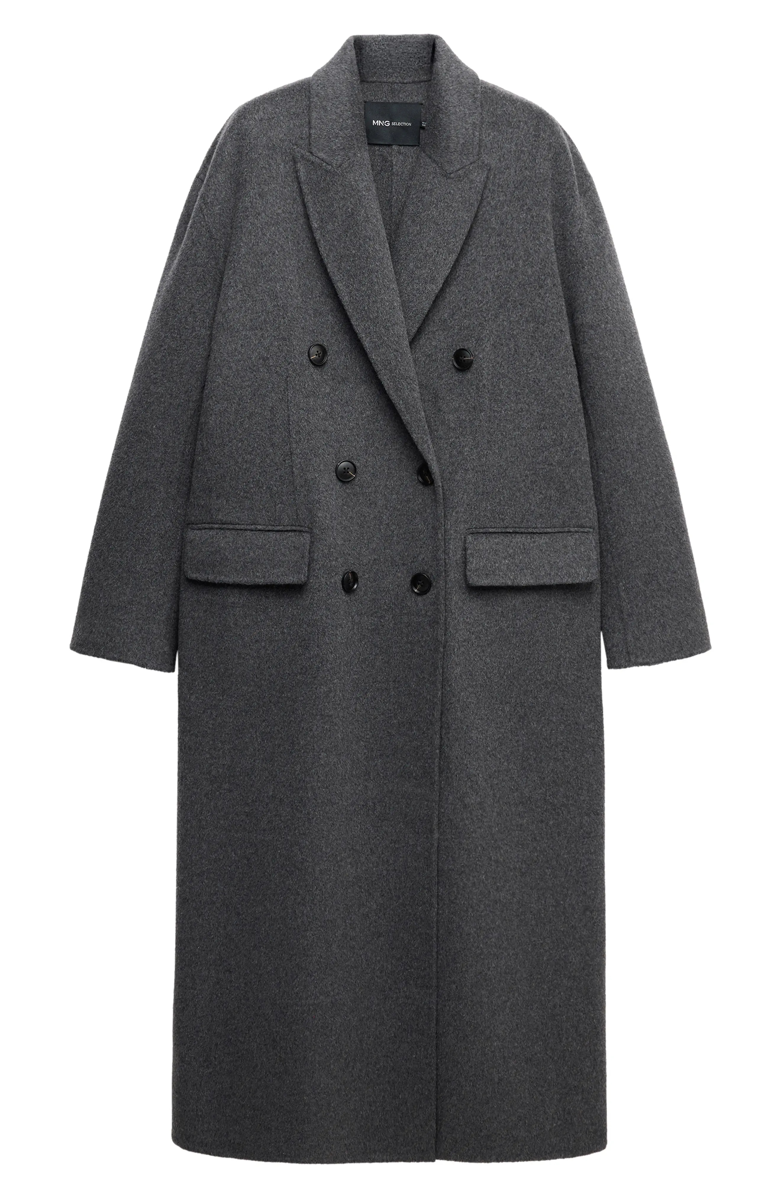 MANGO Long Wool & Cashmere Coat (Women) | Nordstrom | Nordstrom