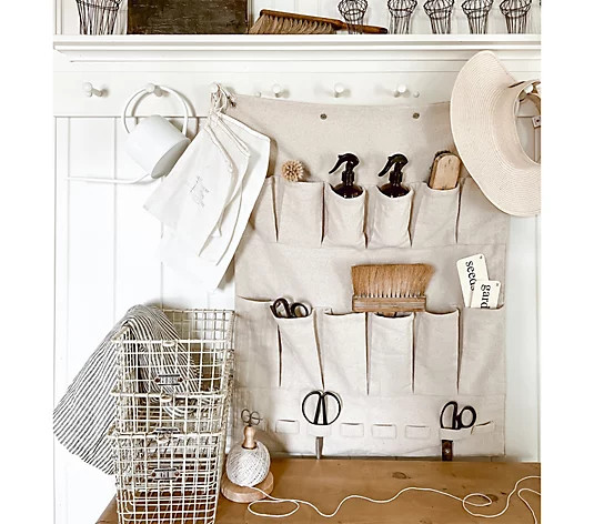 Cozy Cottage by Liz Marie Large Canvas Wall Organizer | QVC