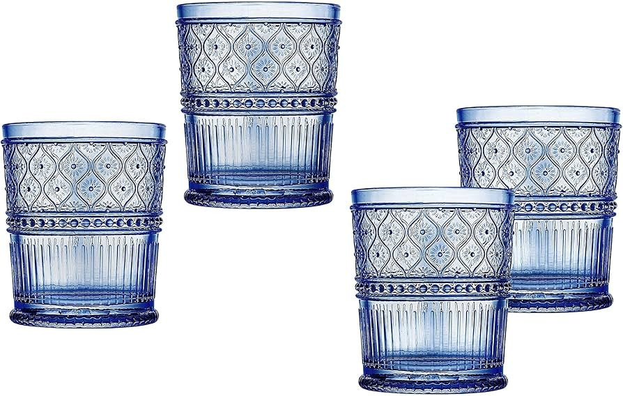 Godinger Old Fashioned Whiskey Glasses, Drinking Glasses, Vintage Decor, Glass Cups, Water Glasse... | Amazon (US)