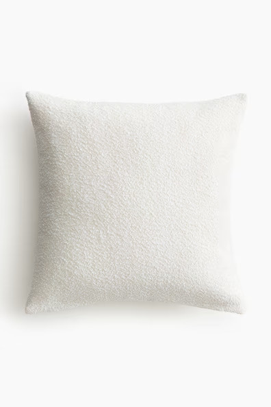H & M - Bouclé Cushion Cover - White | H&M (US + CA)