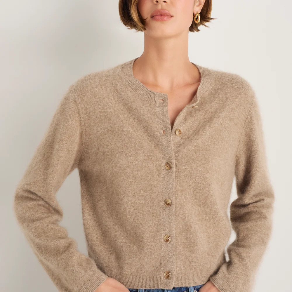 Amalie Cardigan - Oat | WYSE London